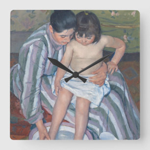 Reloj Cuadrado El baño del niño, 1893 (aceite en lona)