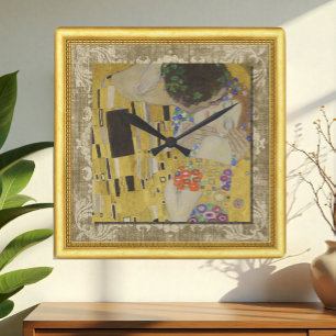 Reloj Cuadrado El beso, Gustav Klimt, armazón