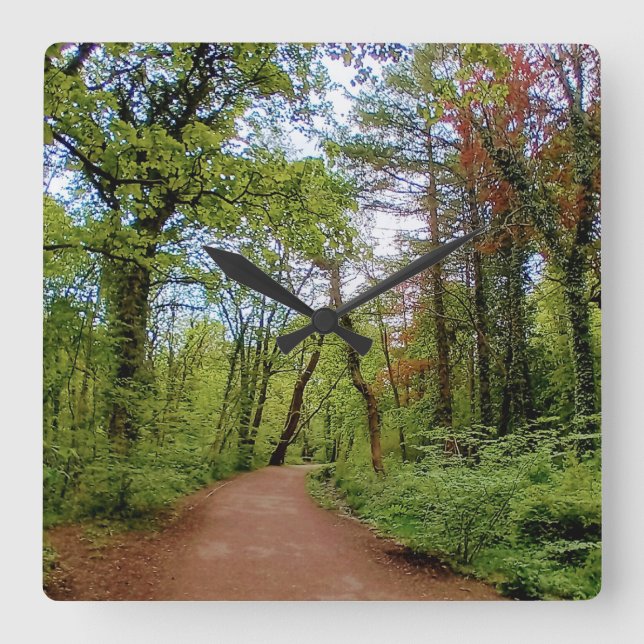 Reloj Cuadrado El bosque (Anverso)