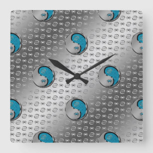 Reloj Cuadrado El cáncer del cangrejo