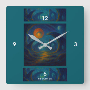 Reloj Cuadrado El cielo de la caverna: tres cavernas