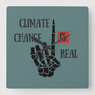 Reloj Cuadrado El desafío climático es una verdadera conciencia a