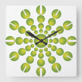 Reloj Cuadrado El estilo de los años 70 verdes