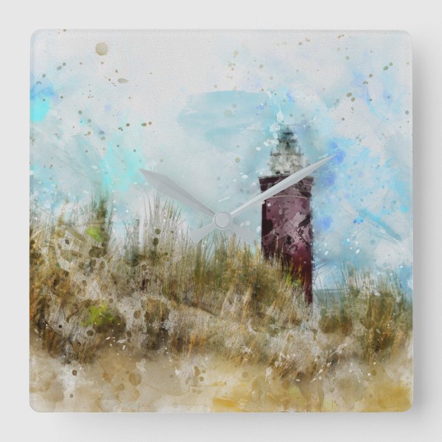 Reloj Cuadrado El faro (Anverso)