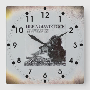 Reloj Cuadrado El ferrocarril Broadway de Pennsylvania limitó