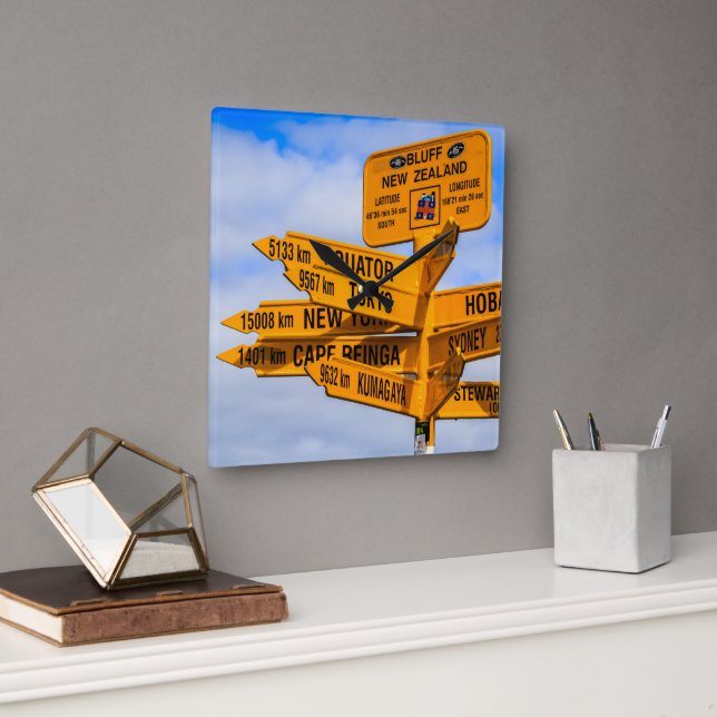 Reloj Cuadrado El final del camino (Oficina)