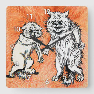 Reloj Cuadrado El fuego de la mente, Louis Wain