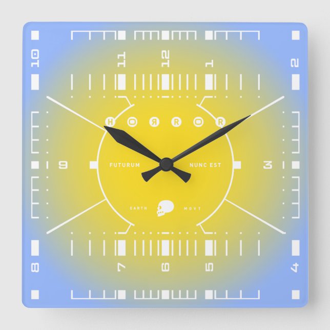 Reloj Cuadrado El Futuro Es Ahora (Anverso)