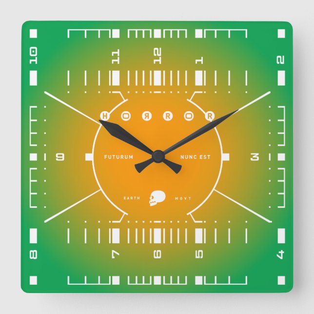 Reloj Cuadrado El Futuro Es Ahora (Anverso)