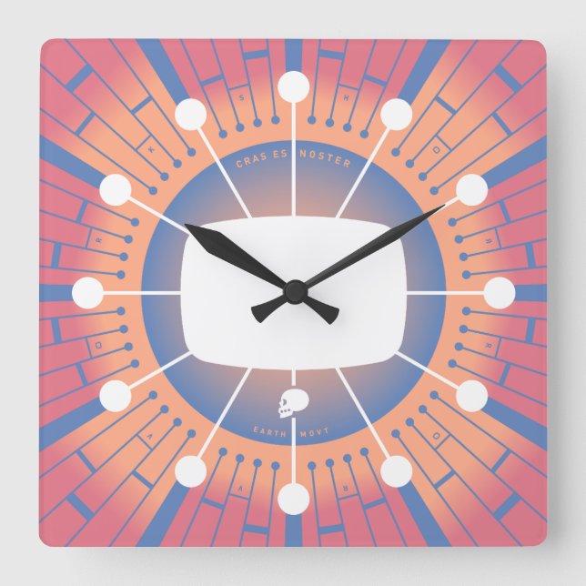 Reloj Cuadrado El futuro es nuestro (Anverso)