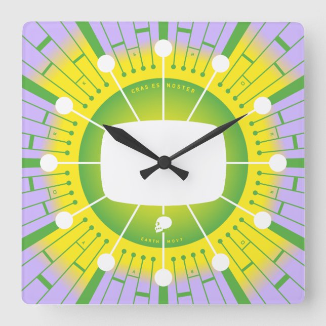 Reloj Cuadrado El futuro es nuestro (Anverso)