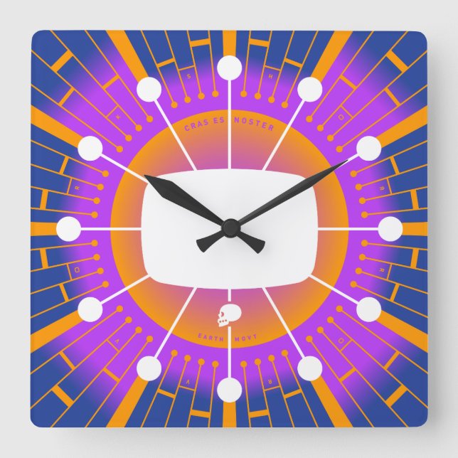 Reloj Cuadrado El futuro es nuestro (Anverso)