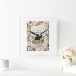 Reloj Cuadrado El Futuro es Tuyo – Elegante Regalo de Graduación 