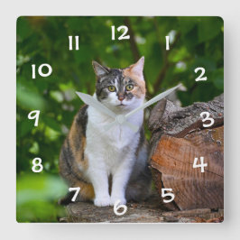 Reloj Cuadrado El GATO