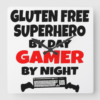Reloj Cuadrado El gluten del videojugador libera al super héroe