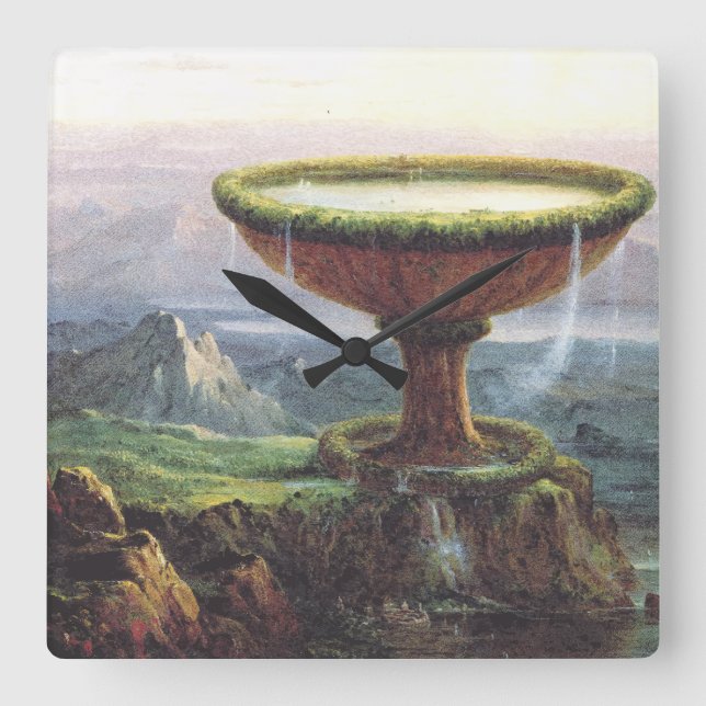 Reloj Cuadrado El goblet del Titan de Thomas Cole (Anverso)