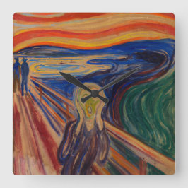 Reloj Cuadrado El grito, 1910 de Edvard Munch