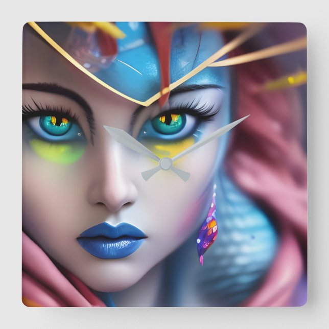 Reloj Cuadrado El hipnotista (Anverso)