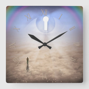 Reloj Cuadrado El hombre enfrenta su destino