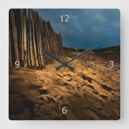 Reloj Cuadrado El ir a casa de la playa