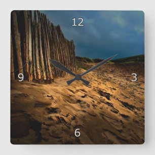 Reloj Cuadrado El ir a casa de la playa