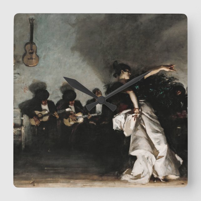Reloj Cuadrado El Jaleo, 1882 by John Singer Sargent (Anverso)