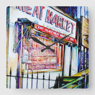 Reloj Cuadrado El Jardín de la Sabiduría de la Aldea Oriental