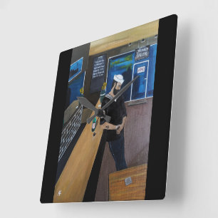 Reloj Cuadrado El Marinero Borracho Pintura de Alfred Fox