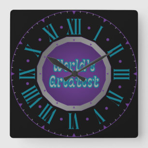 Reloj Cuadrado El mayor número romano de Sigil del mundo