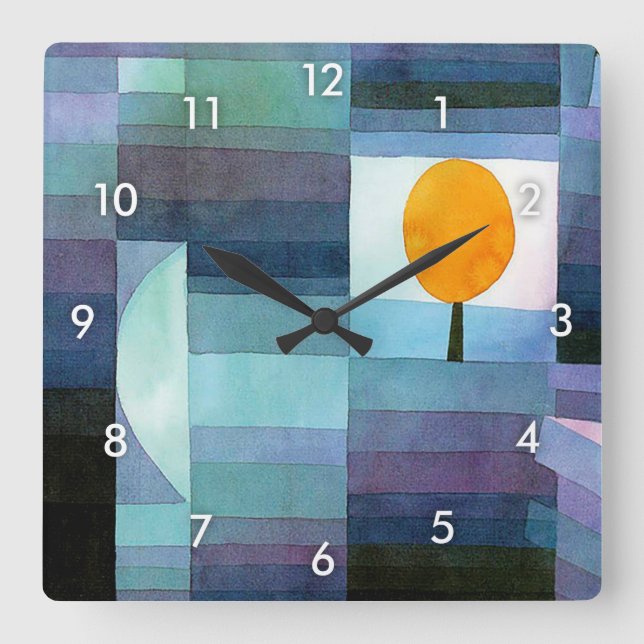 Reloj Cuadrado El mensajero de otoño, Klee (Anverso)