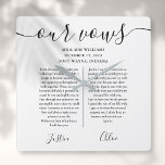 Reloj Cuadrado El Negro Y Blanco Que Él Y Su Boda Votan<br><div class="desc">Este regalo de moda de boda puede ser personalizado con sus votos especiales de boda. Diseñado por Thisisnotme©</div>