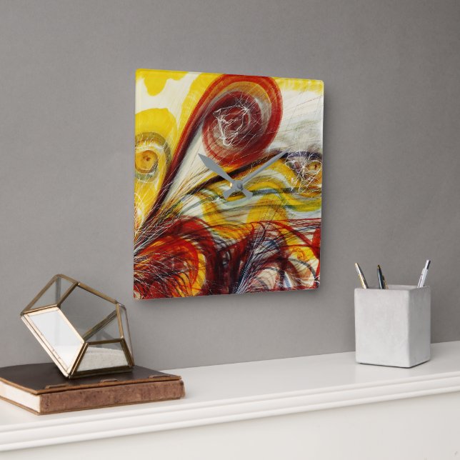 Reloj Cuadrado El ojo de Dios de Georgiana Houghton (Oficina)