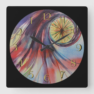 Reloj Cuadrado El ojo grande retrocede hacia atrás