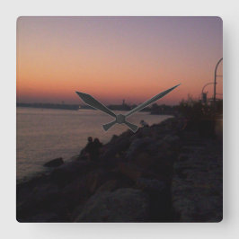 Reloj Cuadrado El paseo marítimo