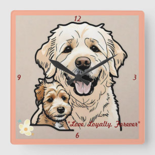Reloj Cuadrado El poder de los Mascotas
