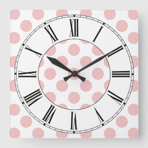 Reloj Cuadrado El Polka Rosa Dots Girly