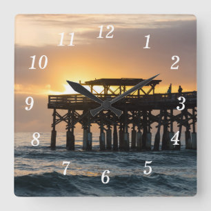 Reloj Cuadrado El primer amanecer del cacao