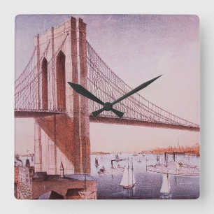 Reloj Cuadrado El puente de Brooklyn