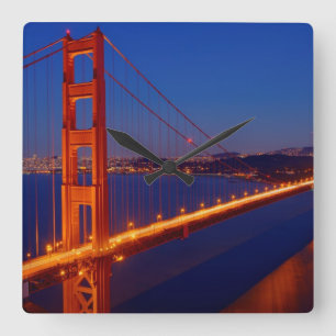 Reloj Cuadrado El puente icónico con San Francisco