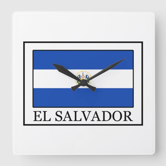Reloj Cuadrado El Salvador (Anverso)