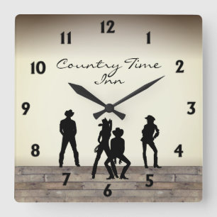 Reloj Cuadrado El salvaje baile occidental