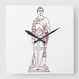 Reloj Cuadrado El San Jorge de Donatello - Escultura del Renacimi