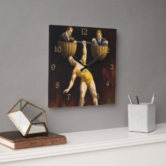 Reloj Cuadrado El Sandow Eugen Sandow forzudo de vodevil