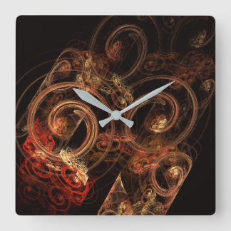 Reloj Cuadrado El sonido de la música abstracta Plaza del Arte