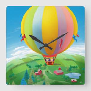 Reloj Cuadrado El soplar en el viento