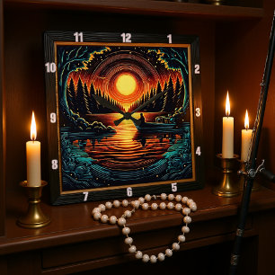 Reloj Cuadrado El sueño de los angloparlantes nocturnos