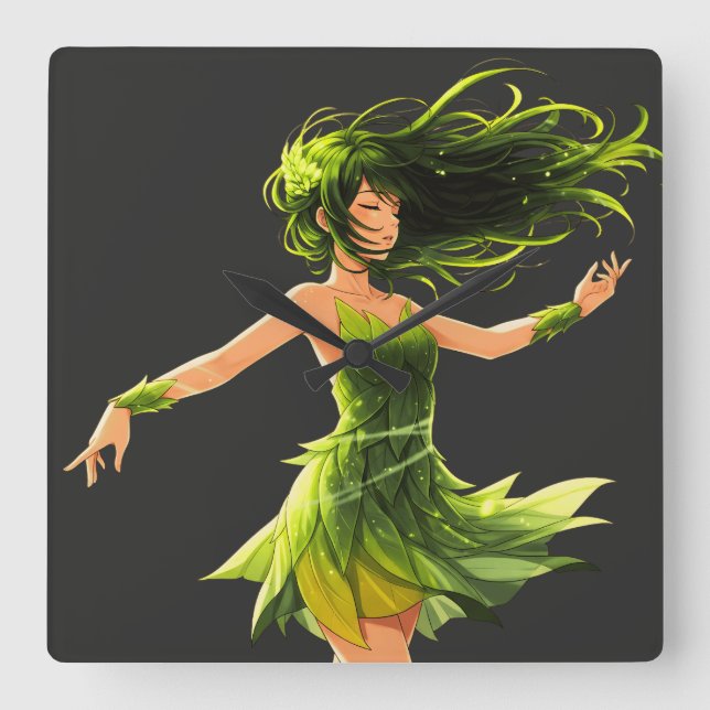 Reloj Cuadrado El susurro del viento (Anverso)