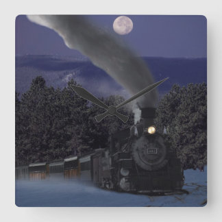 Reloj Cuadrado El tren nocturno de los Navidades de Timmy