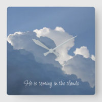 Él viene en las nubes Cita cristiana