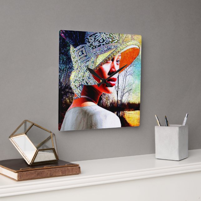 Reloj Cuadrado Elegancia cultural (Oficina)